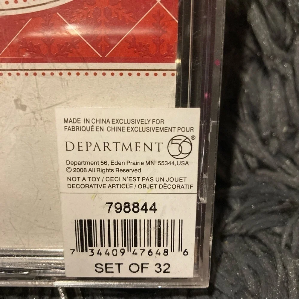 Department 56 Purple Glitter Acrylic Icicle Ornaments